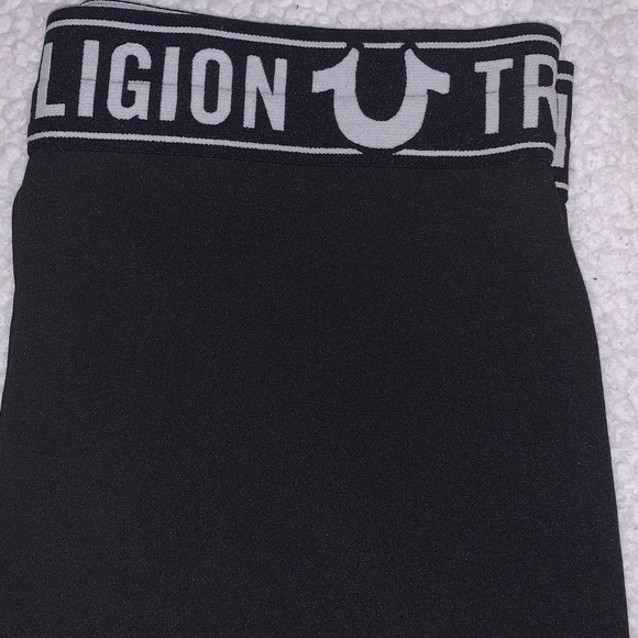 RE WORKED “TRUE RELIGION” HIGH WAIST WIDE LEG CROP PANTS - Picture 5 of 10